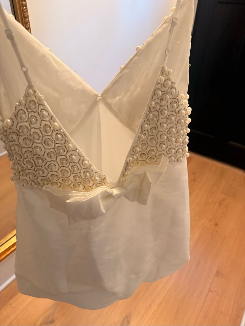 For Love And Lemons Pearly Bow Mini Dress - Picture 11 of 14